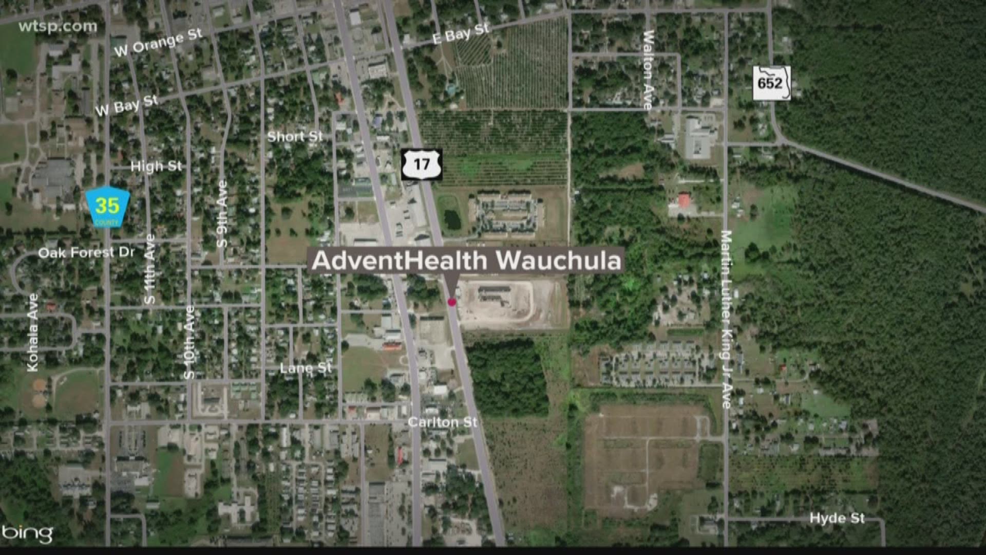 Hardee County deputies said they are investigating a bomb threat at AdventHealth Wauchula and at a radio station south of Zolfo.