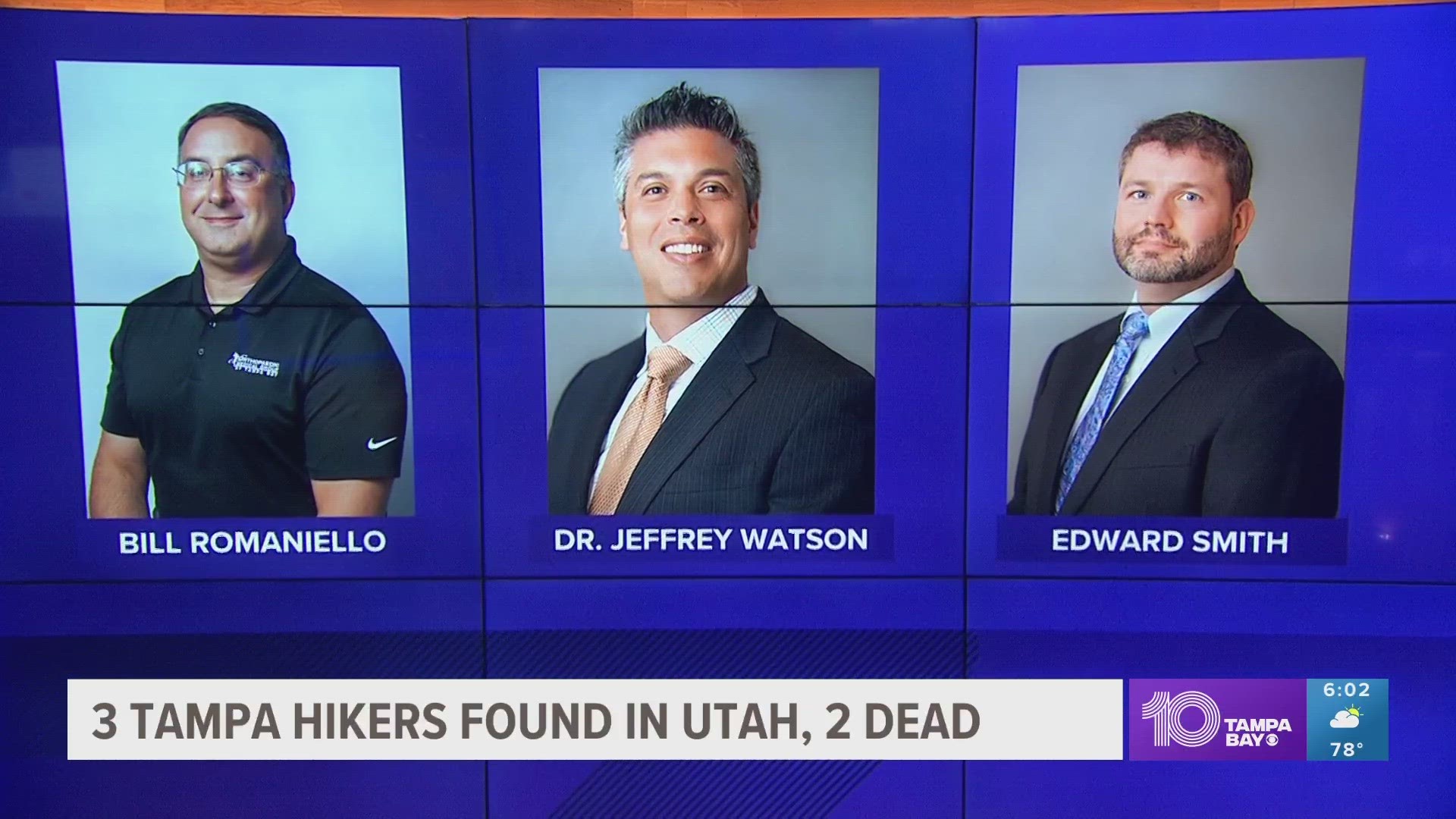 The Kane County Utah Sheriff's Office identified the men Thursday night.