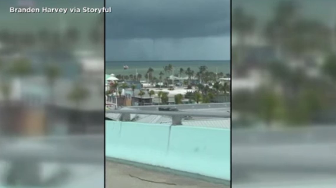 Video: Waterspouts move through Fort Myers Beach and Sanibel, FL | wtsp.com