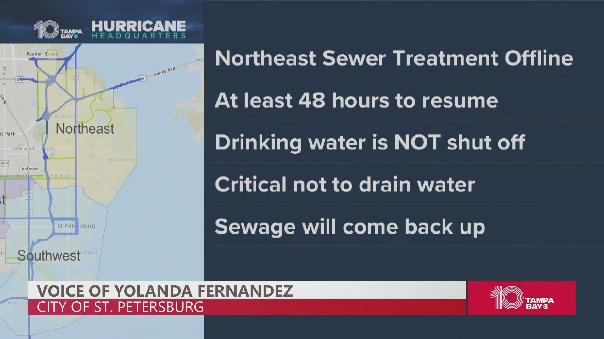 City leaders estimate that it will take 48 hours to resume plant operations after it is turned off.