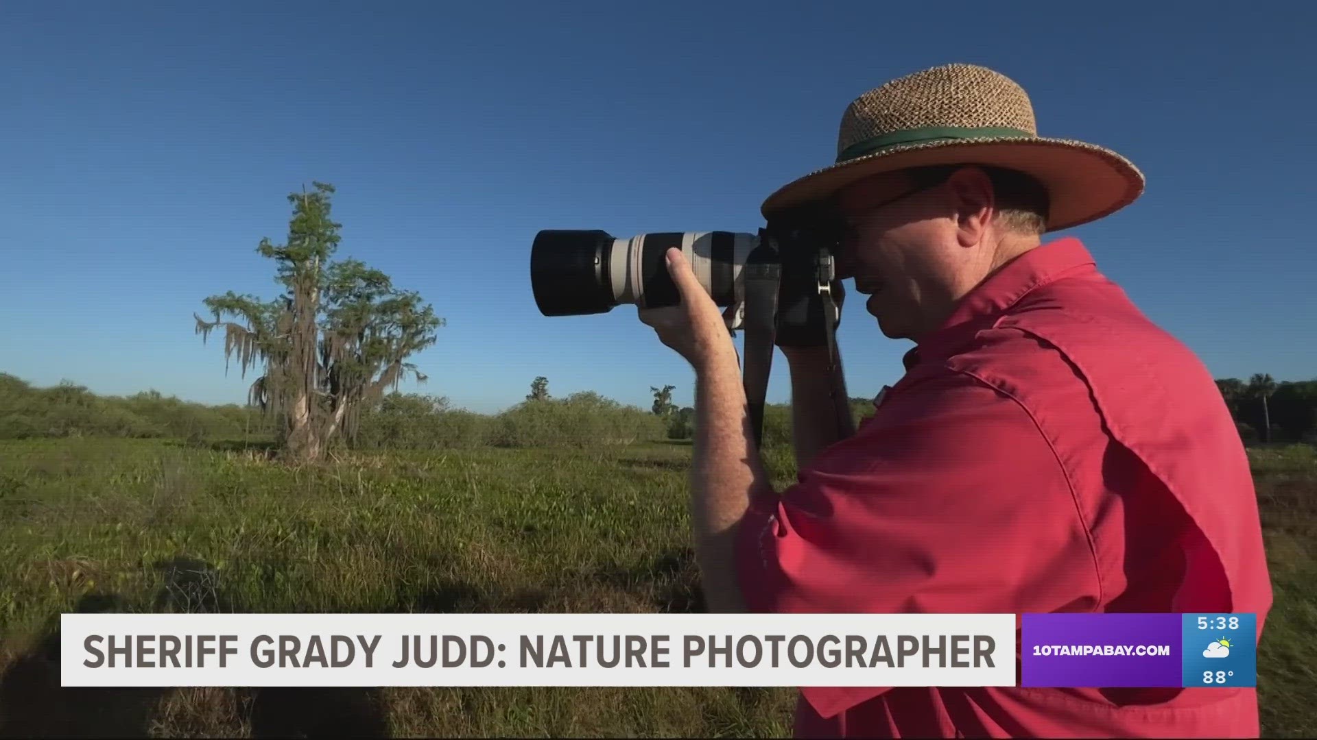 The Polk County sheriff known for his wit began photography after his doctor suggested he pick up a hobby.