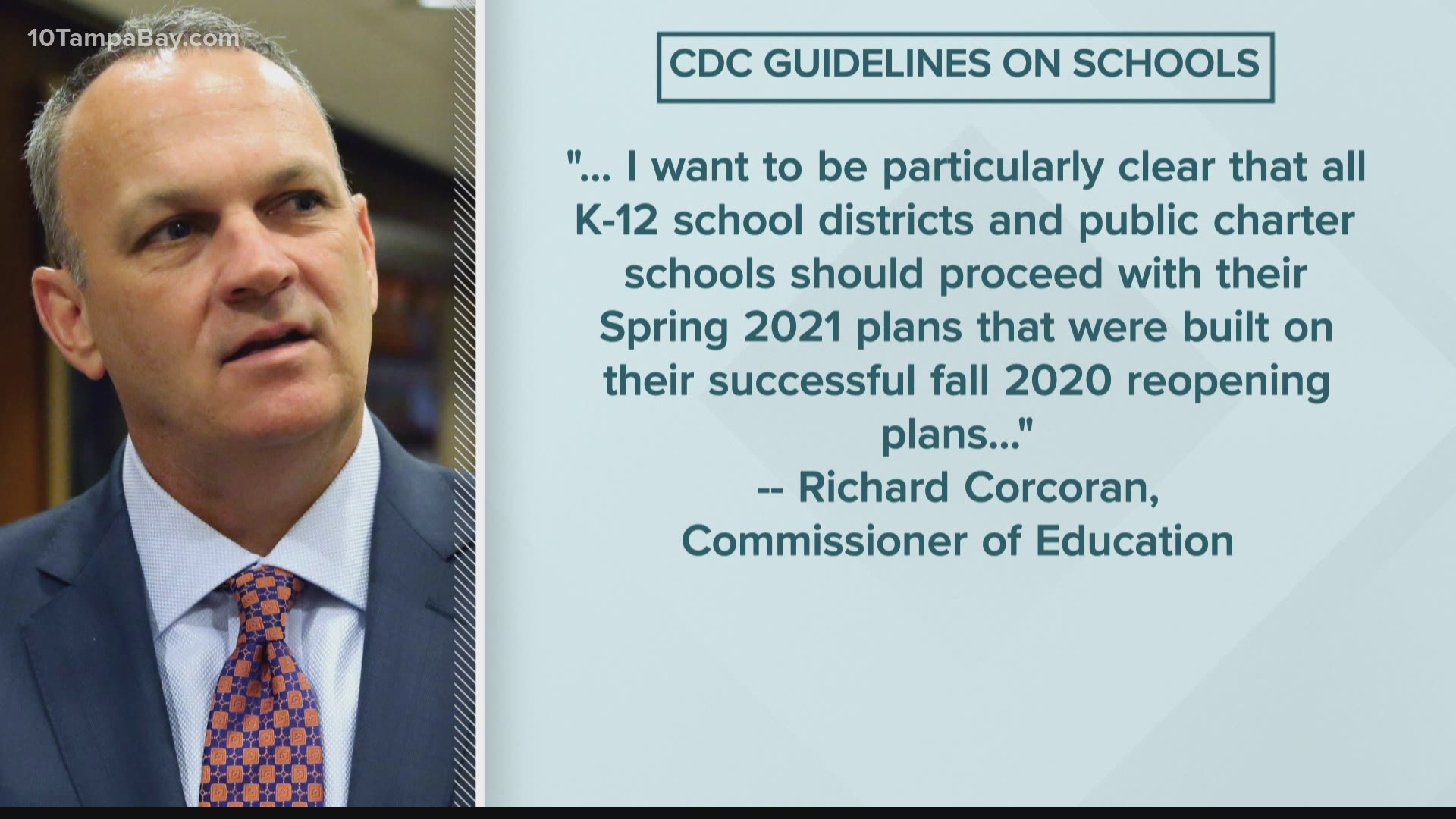 The 33-page roadmap emphasizes mask wearing and social distancing and says vaccination of teachers is important but not a prerequisite for reopening schools.
