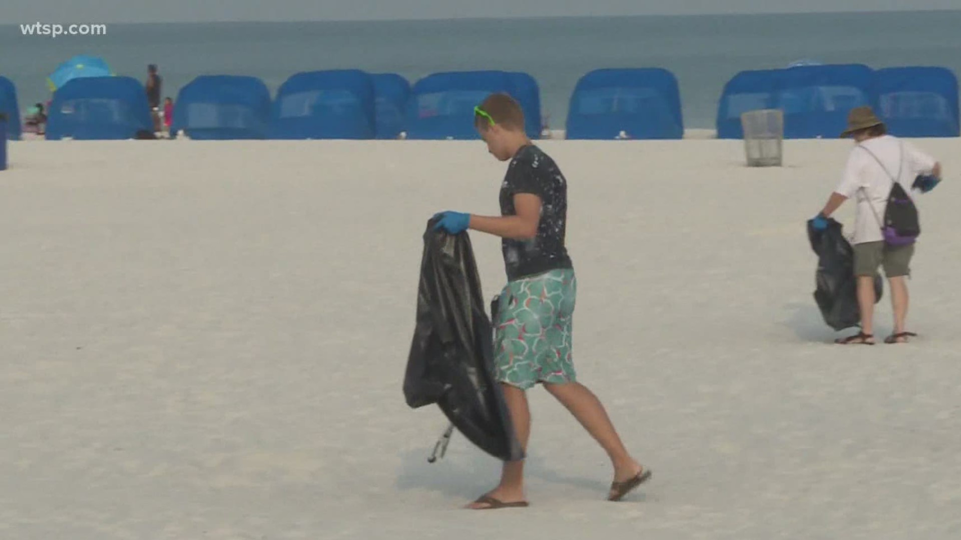 Beach clean up volunteers picked up a whopping 358,000 pounds of beach trash last year but can't do the same this year.