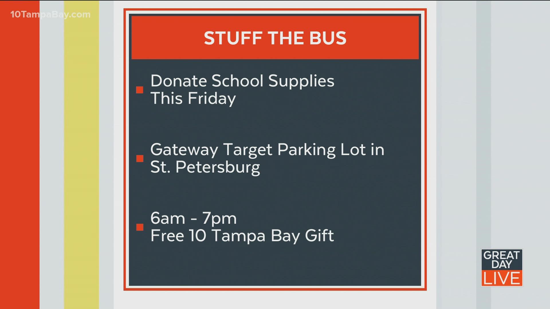 'Stuff the Bus' with school supplies for area students