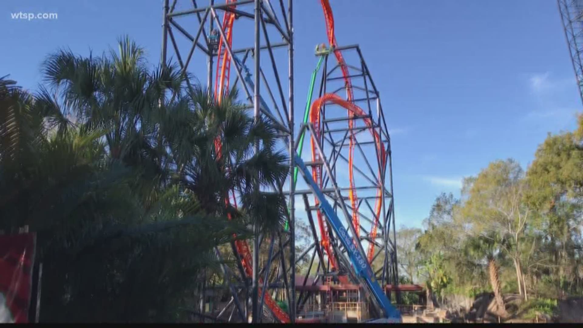 The ride will be Florida's largest launch coaster and is set to open in Spring 2019.
