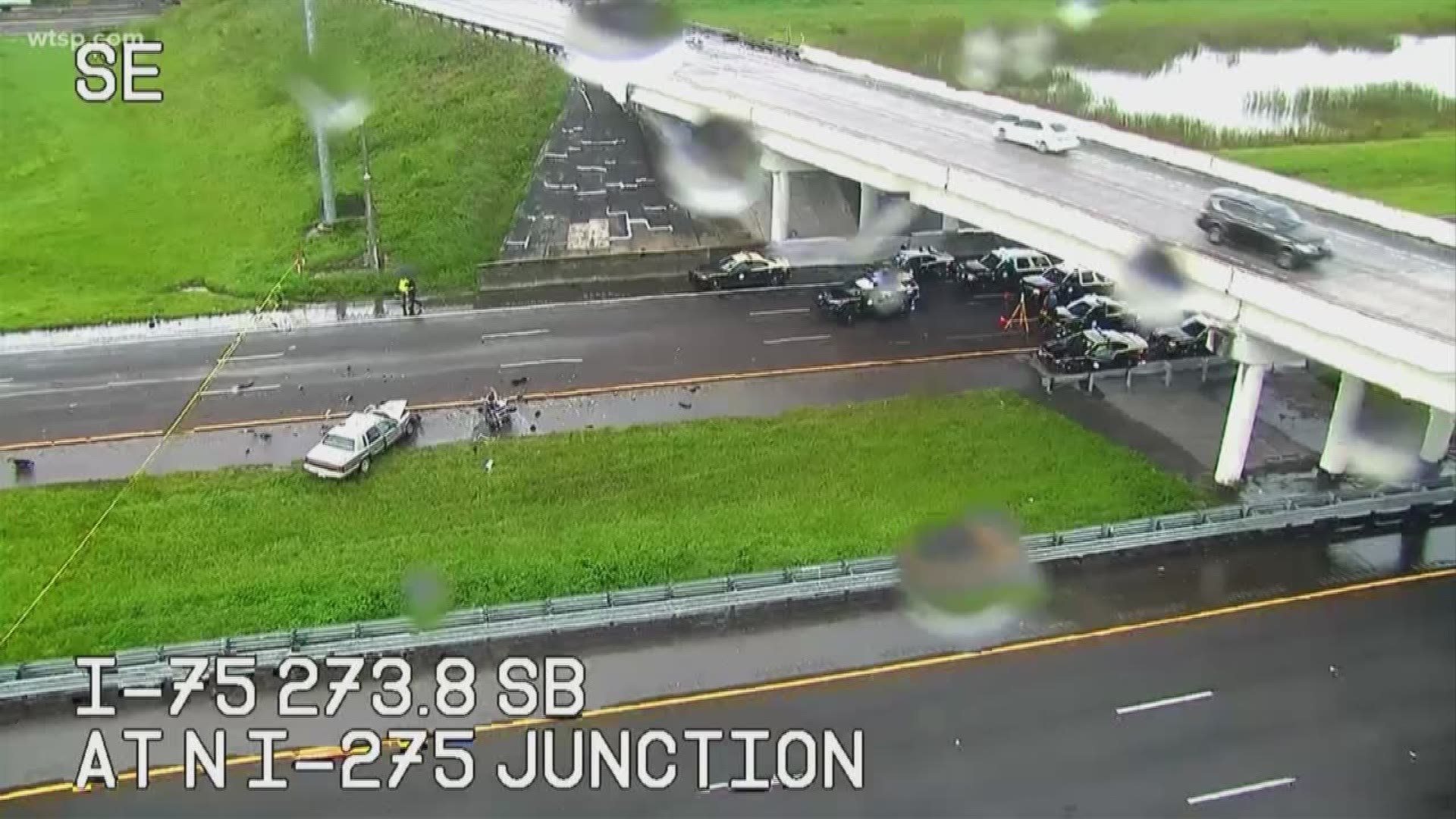 A wrong-way crash led to a motorcyclist's death Wednesday on Interstate 75 near the Hillsborough/Pasco County line, the Florida Highway Patrol said.

Troopers said a 1994 Lincoln Town Car was headed south in the northbound lanes of the interstate after making a U-turn from the I-275 entrance ramp.

The Lincoln hit a 2012 Harley Davidson motorcycle head-on near County Line Road, troopers said.