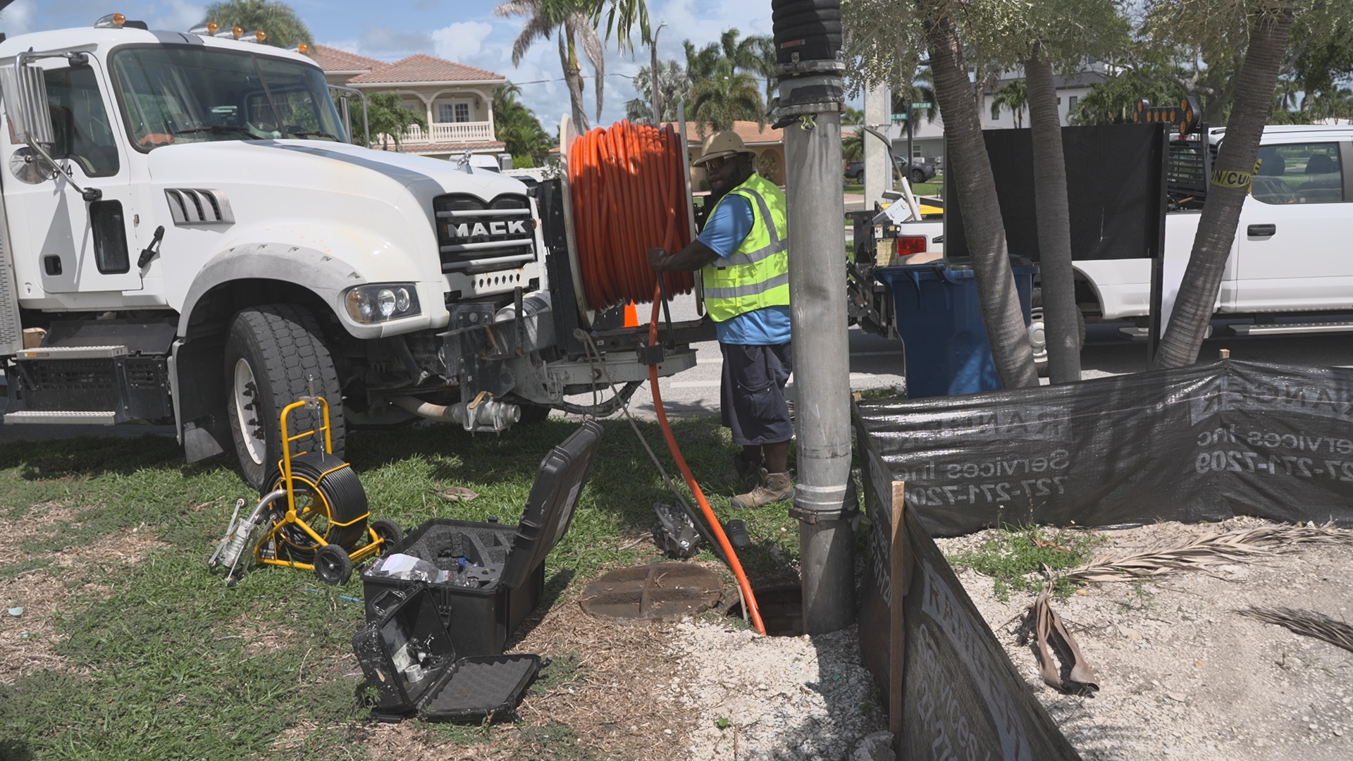 City of Treasure Island works to clear storm drains to prevent flooding ...