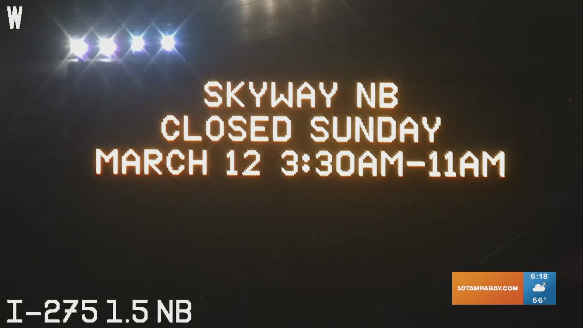 It's because about 8,000 runners and walkers will participate in the Skyway 10K, which includes a span of the Sunshine Skyway Bridge.