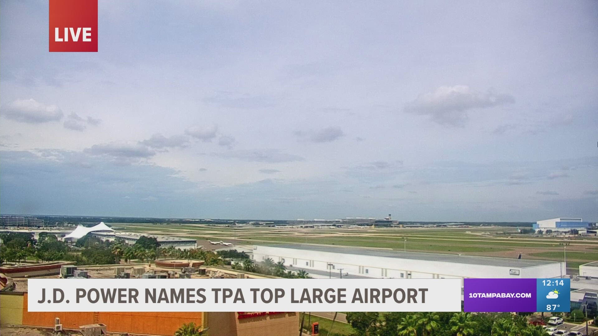 This is the second year in a row the Tampa International Airport has won this award.
