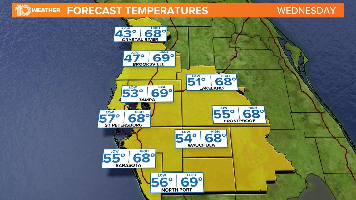 Florida Cold Front To Offer First Blast Of Fall Weather | Wtsp.com