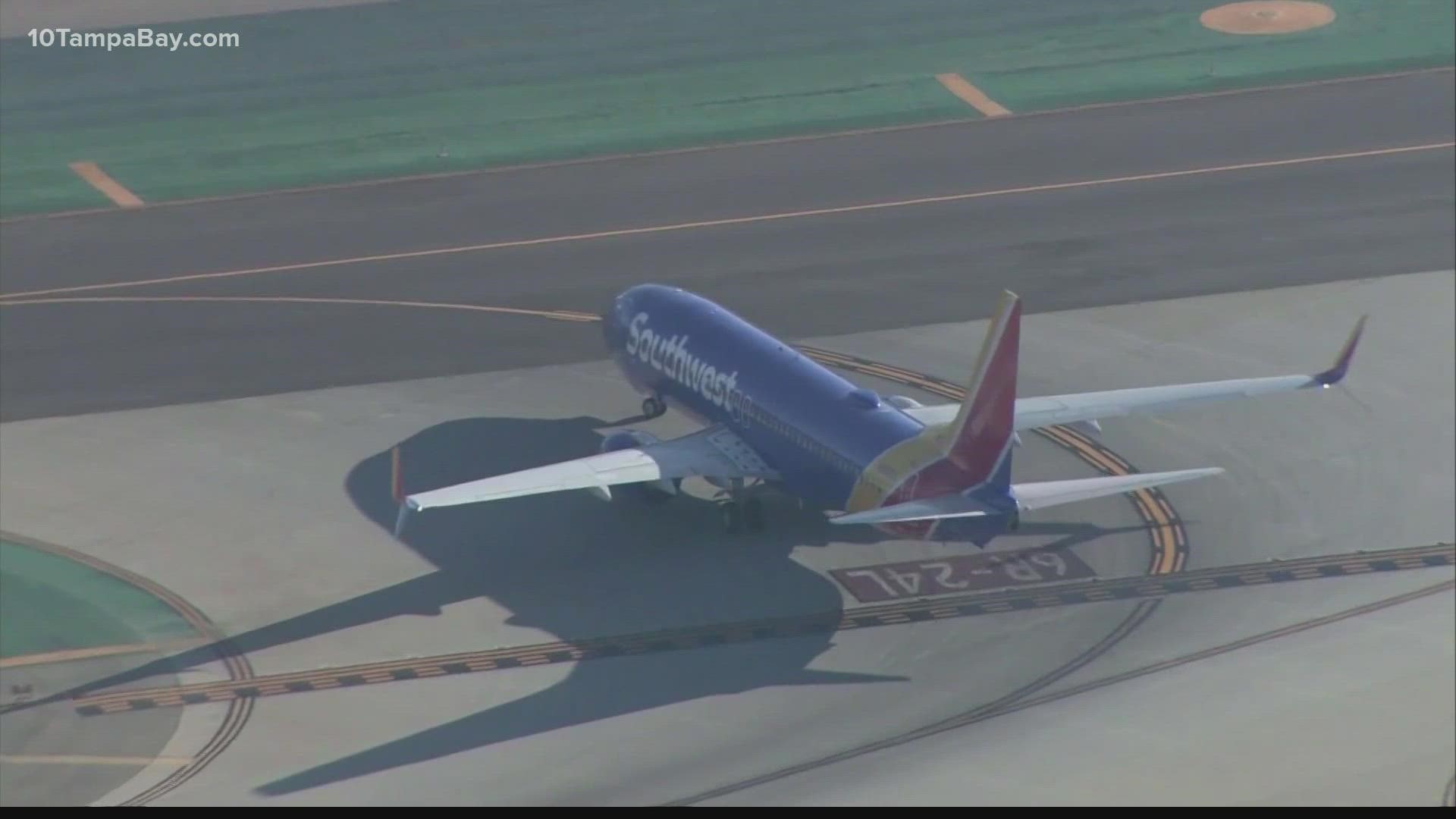 Southwest was also experiencing delays throughout the weekend.