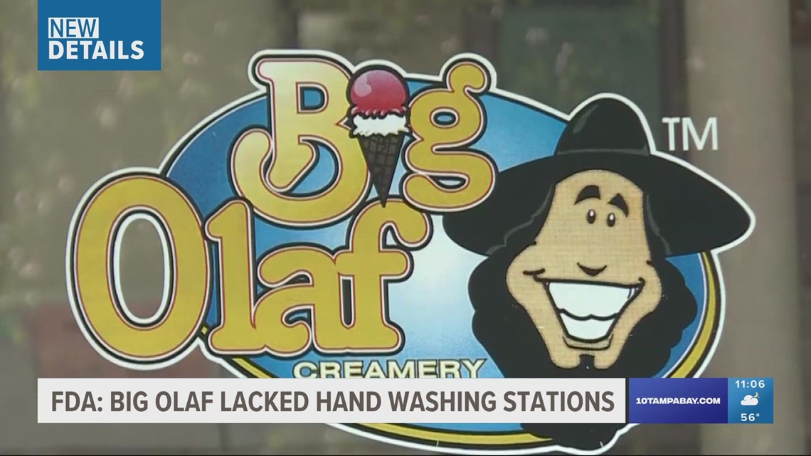 FDA: Big Olaf lacked hand washing stations