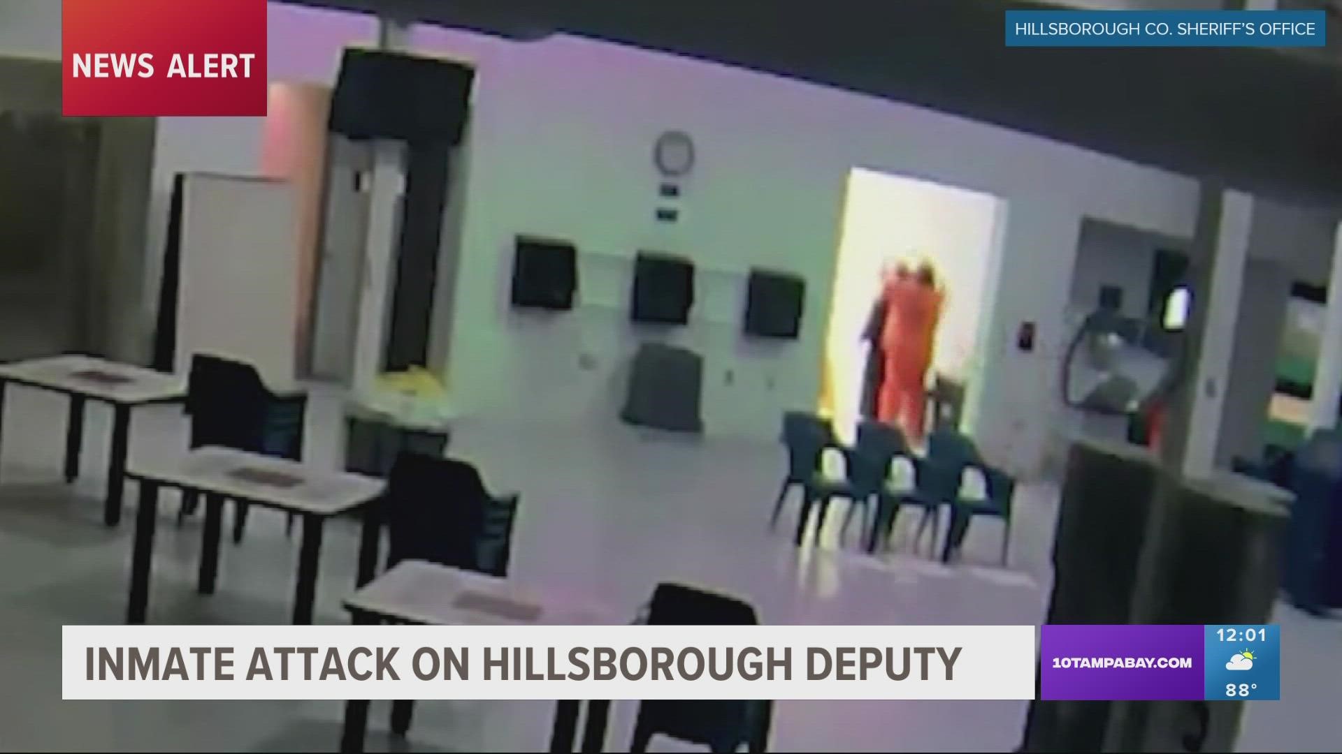 Video Shows Inmate Attack Hillsborough Detention Deputy 9558