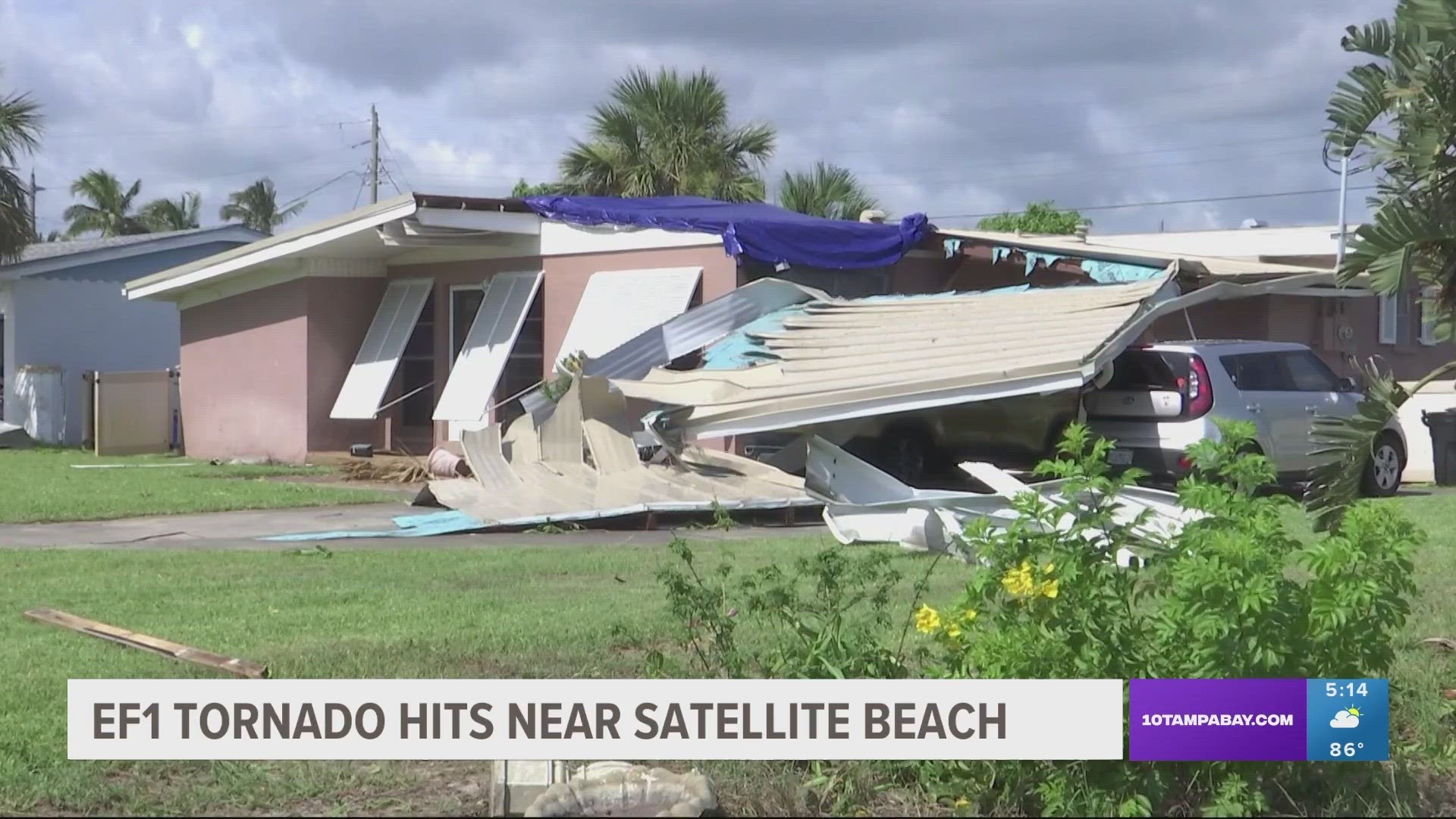 The National Weather Services confirmed an EF-1 tornado hit South Patrick Shores, just south of Cocoa Beach.