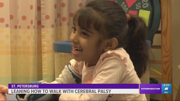 6-year-old with cerebral palsy is now walking on her own