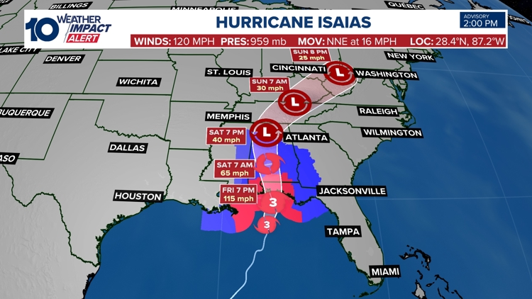 TRACKER: Watch Hurricane Isaias using forecast cone, spaghetti models ...
