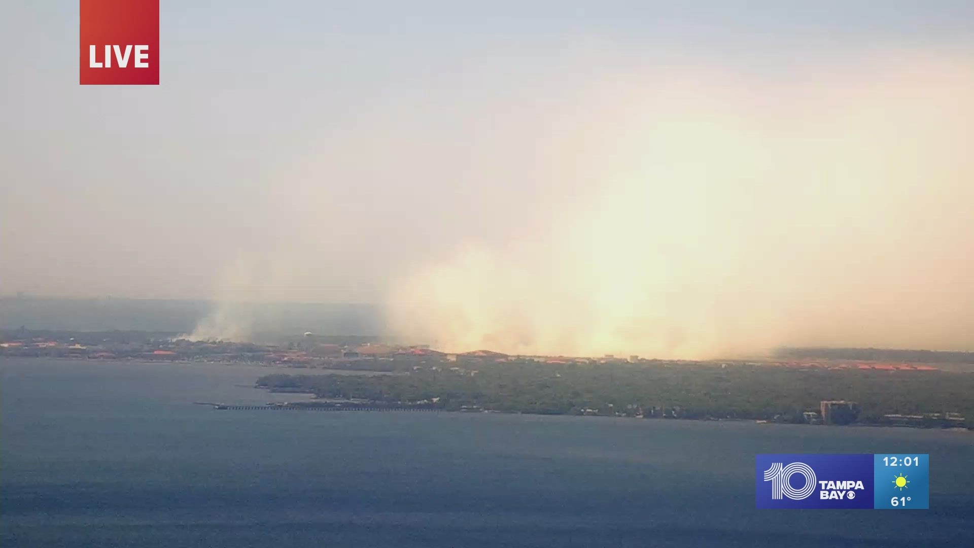 Chief meteorologist Bobby Deskins explains how the wind can effect the direction of the burn's smoke.