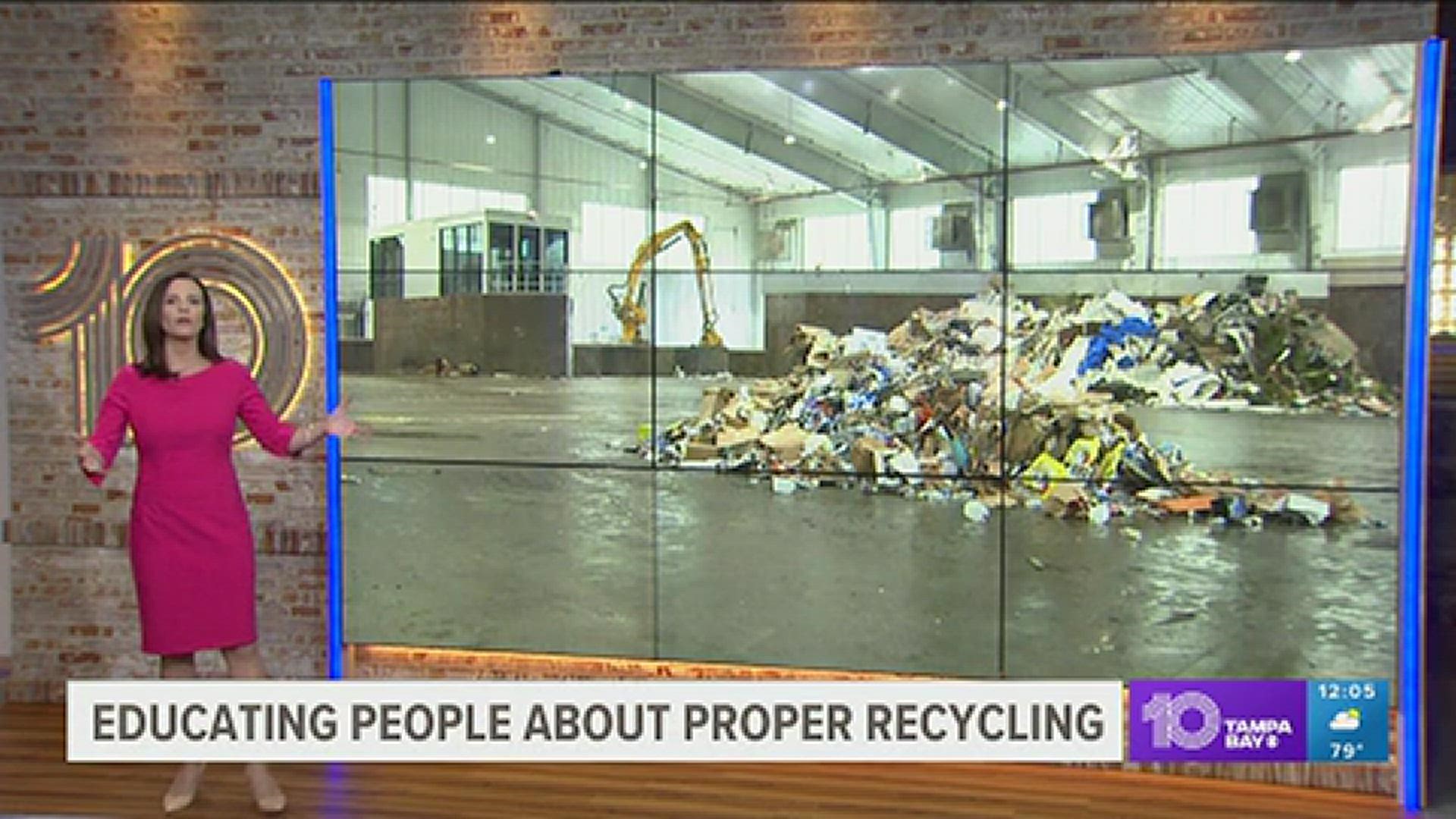 The department says there's an all-time high of contaminated recycling loads.