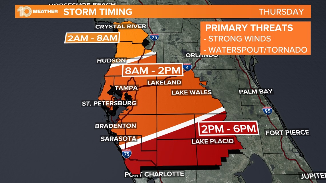 Florida weather Strong severe storms in the forecast wtsp