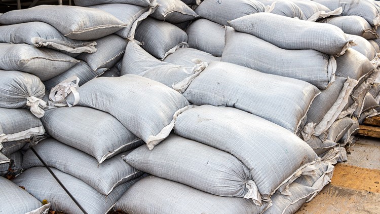 Sandbag operations ongoing ahead of potential hurricane impacts