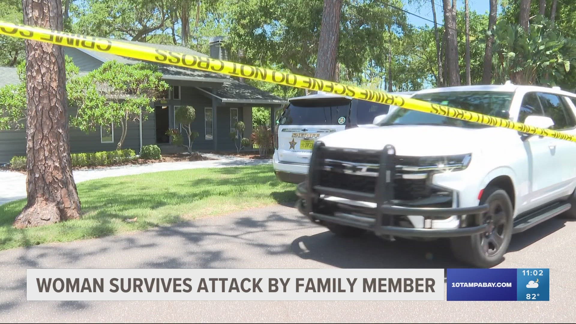 Deputies said the woman was able to leave the home and reach a neighbor to call 911 after being shot by 65-year-old Wayne Lovell Dew.