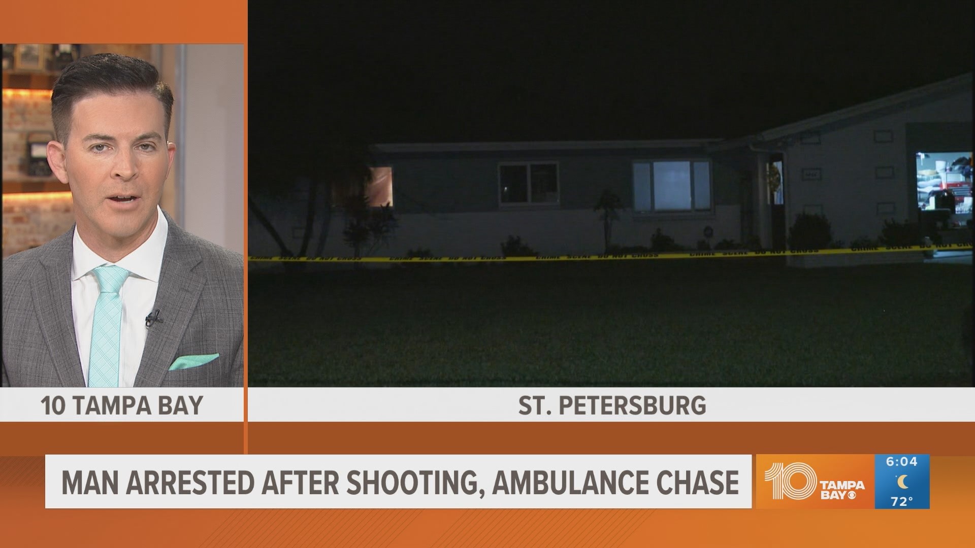 Officials said the shooting happened when the two got into an argument while visiting family at a St. Pete home