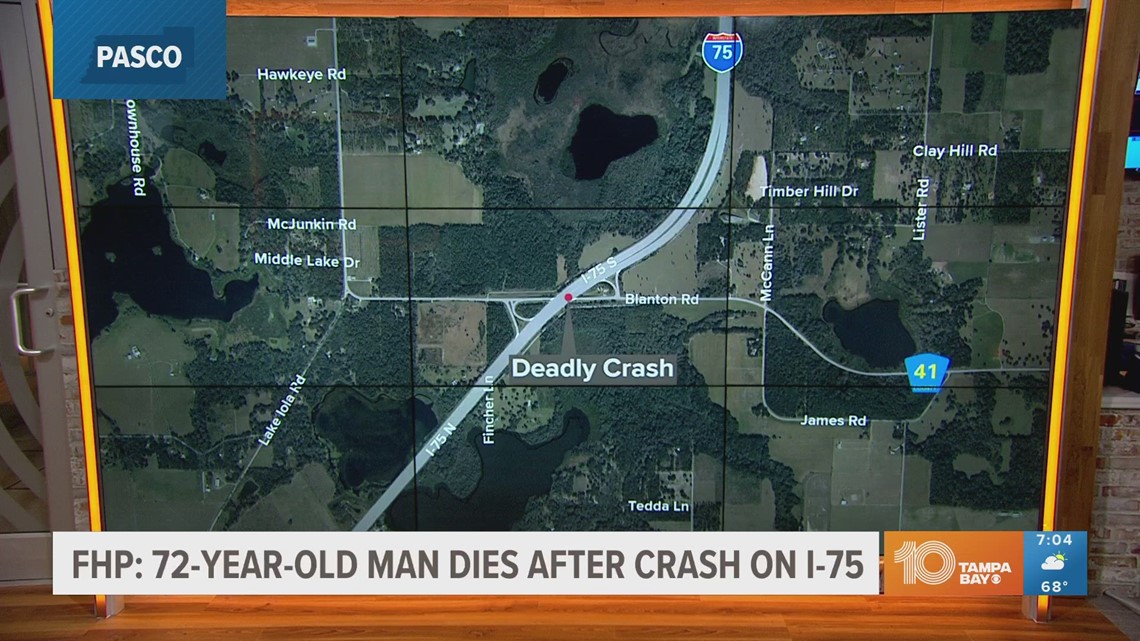 FHP: 72-year-old Man Dies After Fiery Crash On I-75 | Wtsp.com