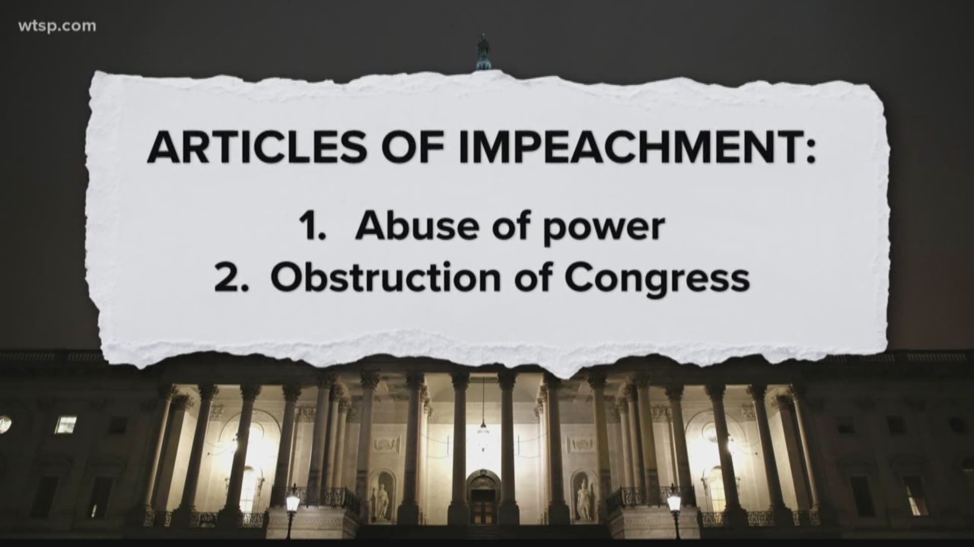 House Democrats are poised to unveil two articles of impeachment against President Donald Trump.