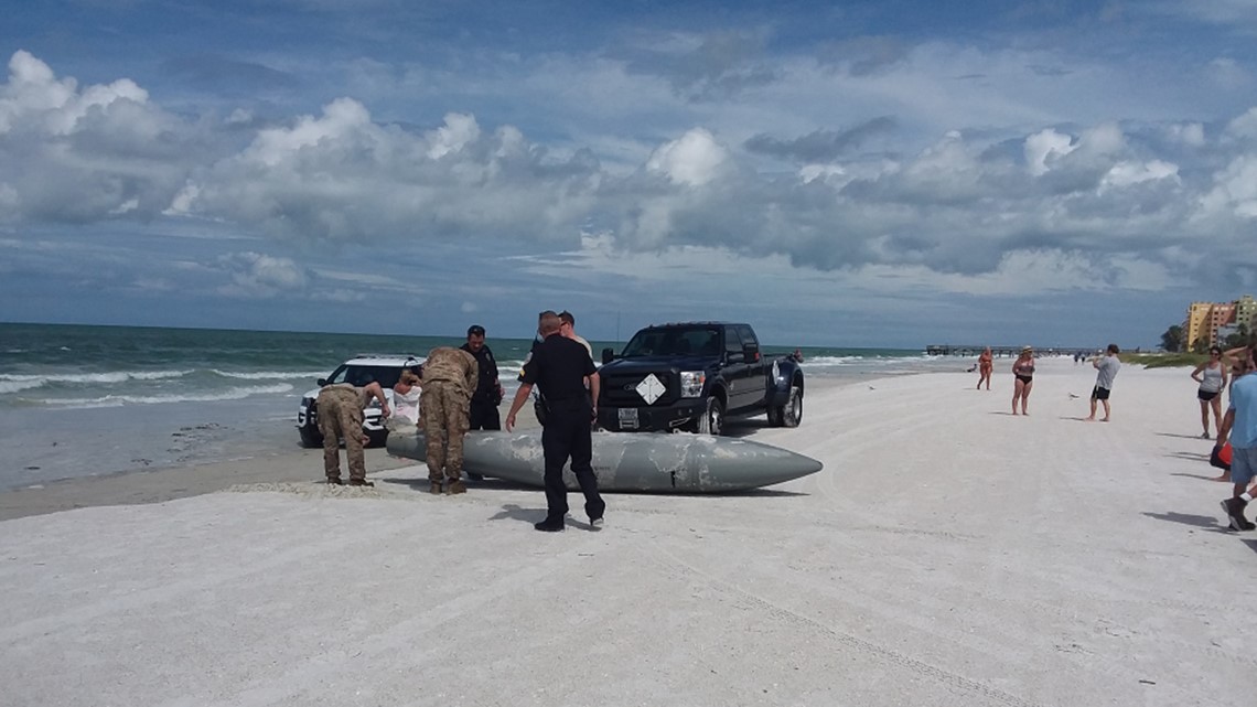 F-16 fuel tank washes up on beach at Redington Shores | wtsp.com