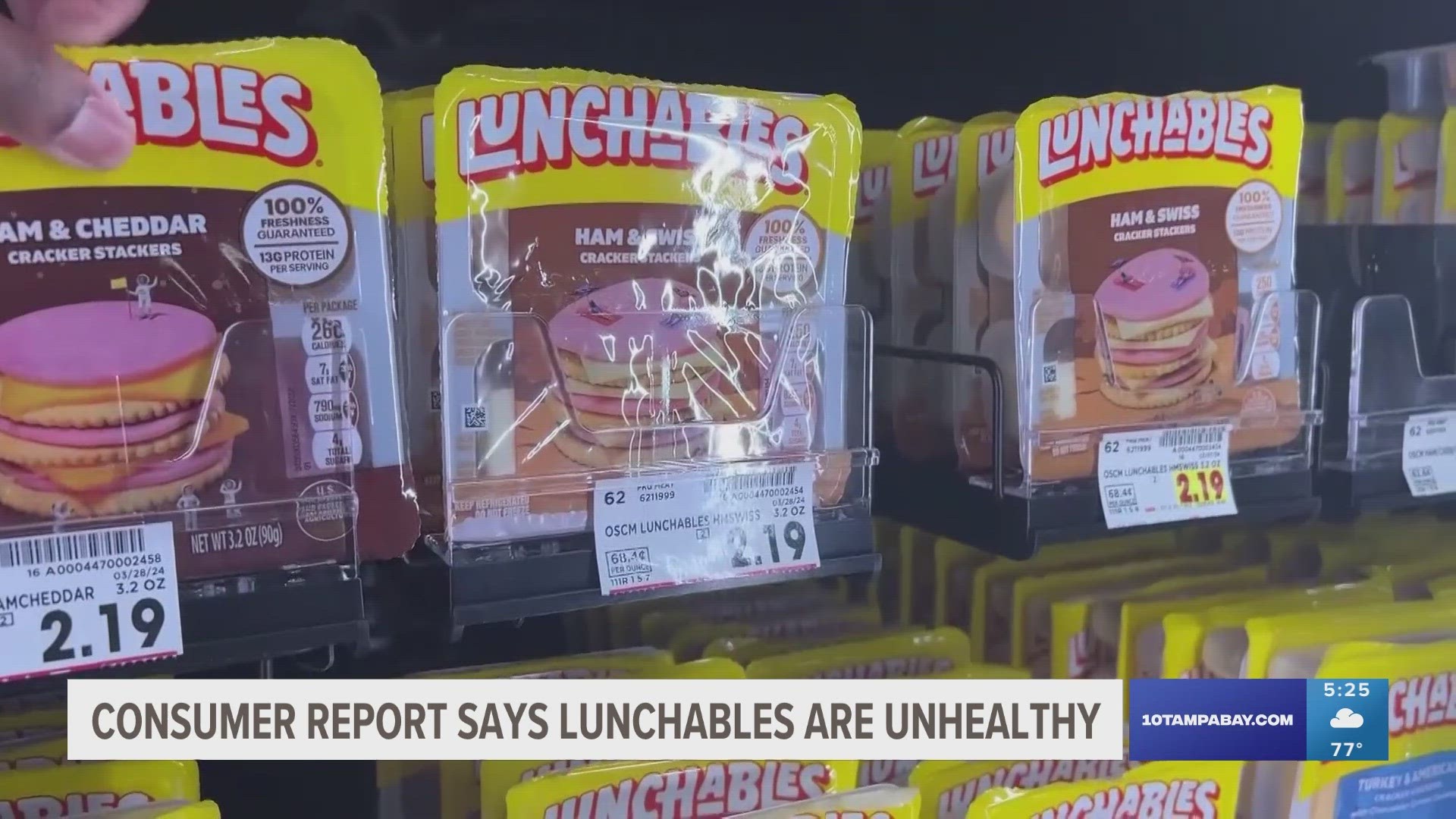 Consumer Reports says it found relatively high levels of lead and sodium in Lunchables.