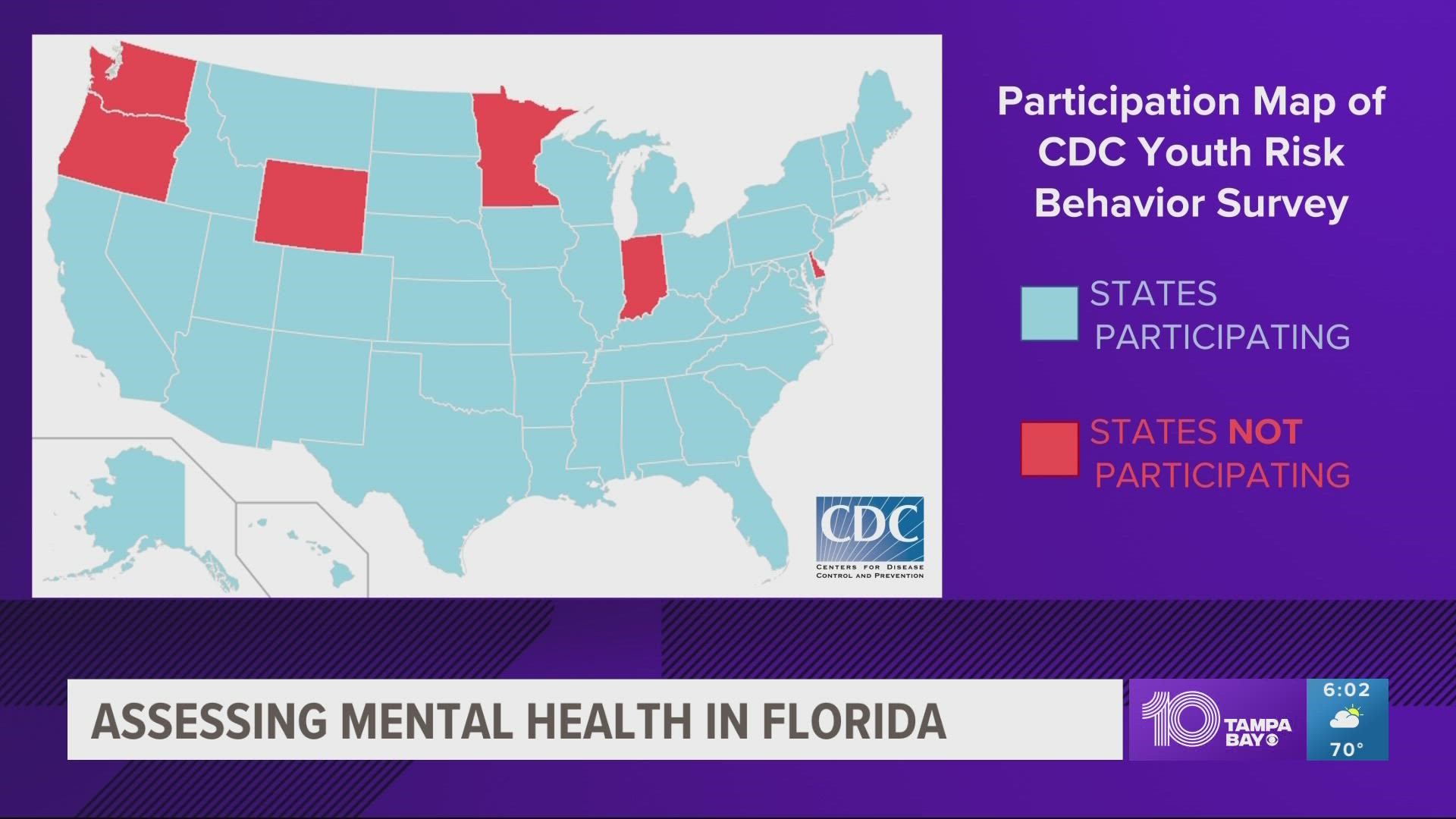 In the spring of 2022, the Florida Department of Education announced it would stop using the CDC survey to assess children's mental and behavioral health.