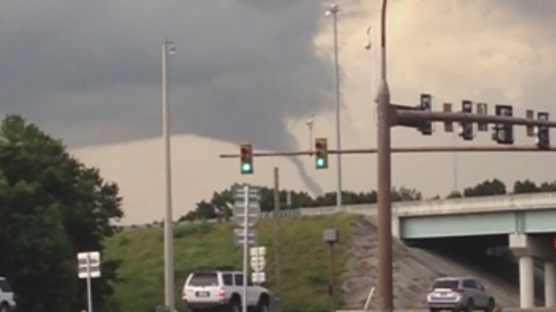The NWS estimates the funnel touched down south of US Highway 72 and just east of Interstate 75.