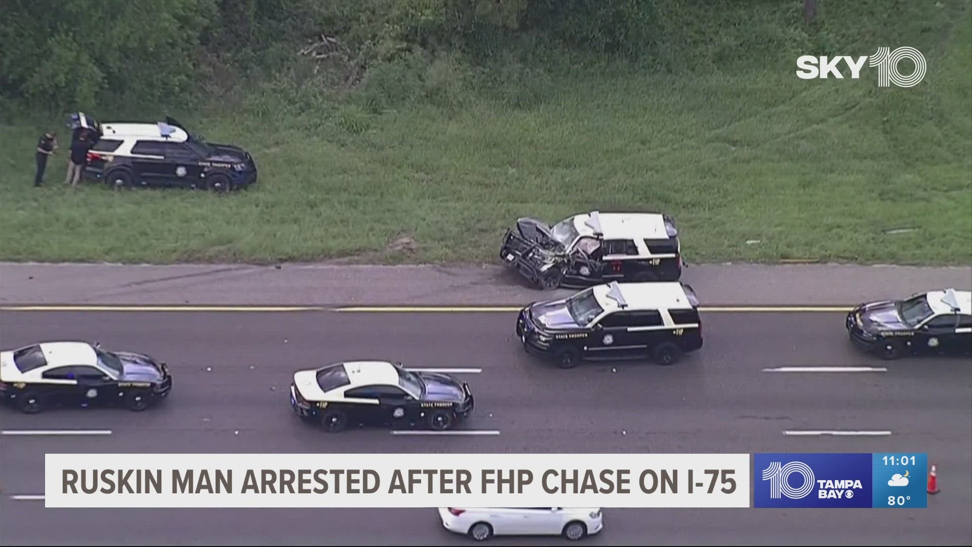 ​Troopers and the dogs involved in the crash all suffered non-life-threatening injuries, FHP says.
