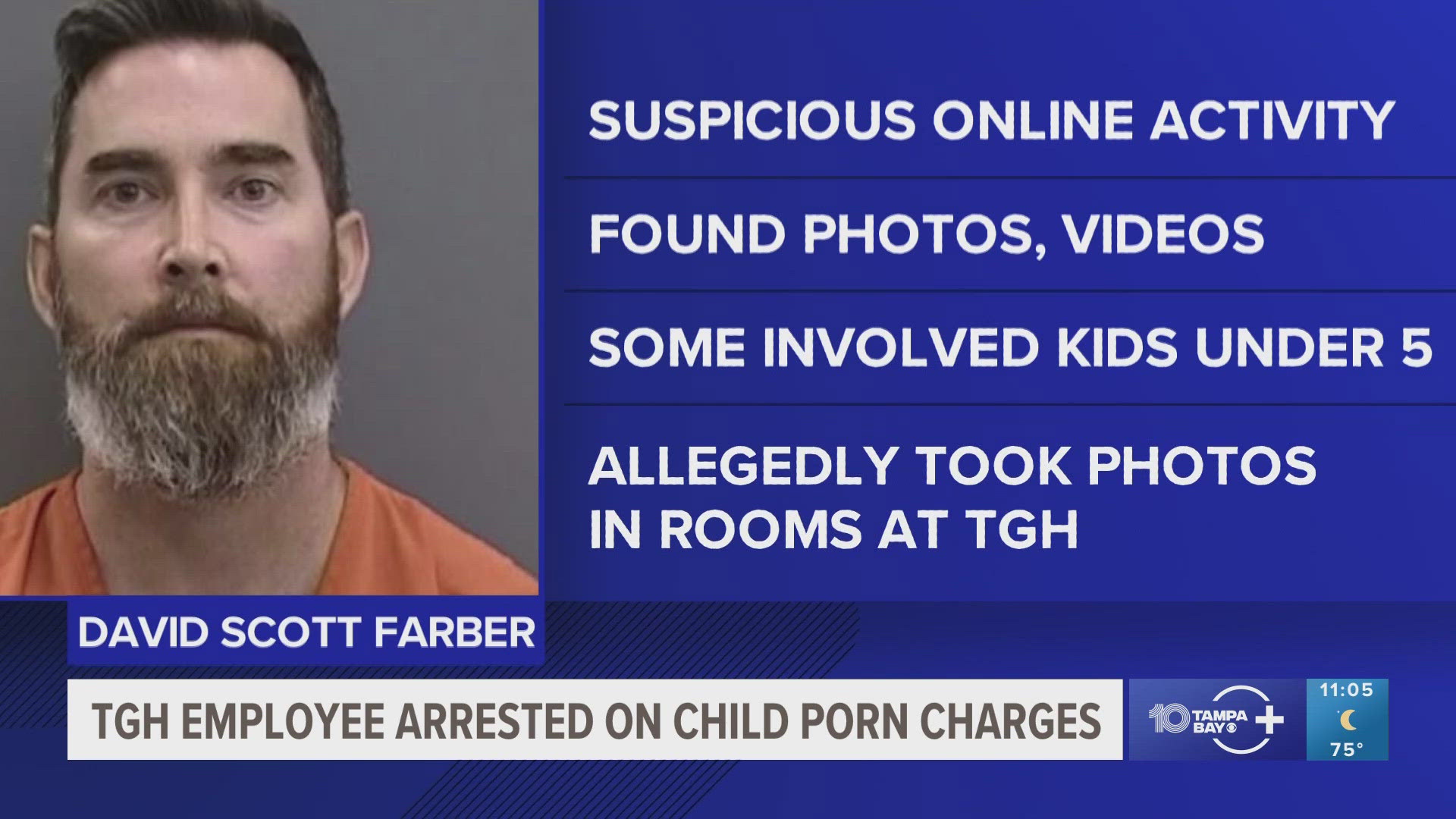 Disturbing and appalling: Tampa General Hospital employee arrested on  child porn charges