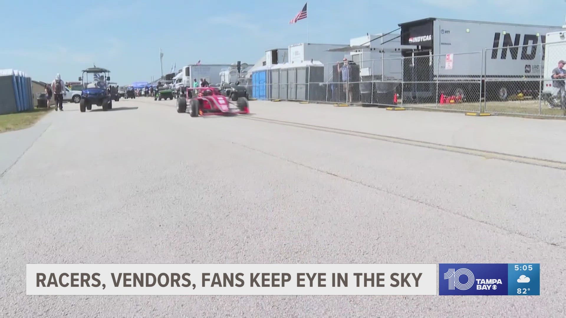All eyes are on the skies as the weekend approaches, especially those of racers and fans taking part in this year's Firestone Grand Prix of St. Petersburg.