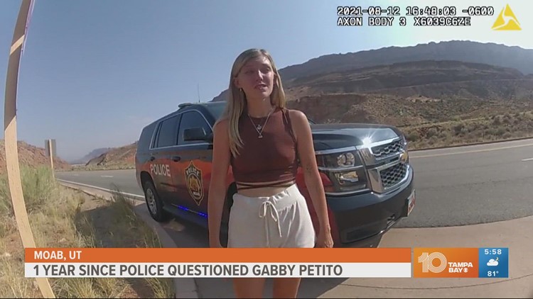 It's been 1 years since Moab police stopped Gabby Petito and Brian Laundrie