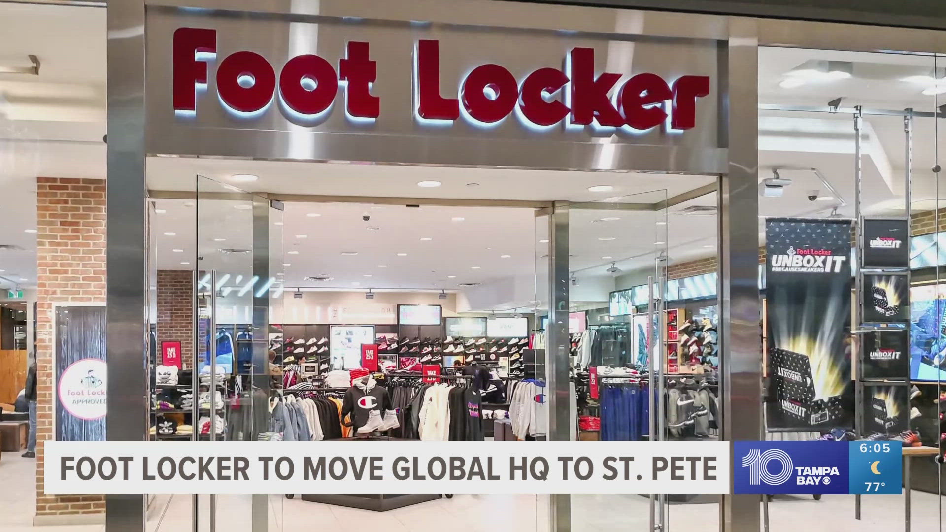 The footwear chain will make St. Petersburg its new home by late next year.