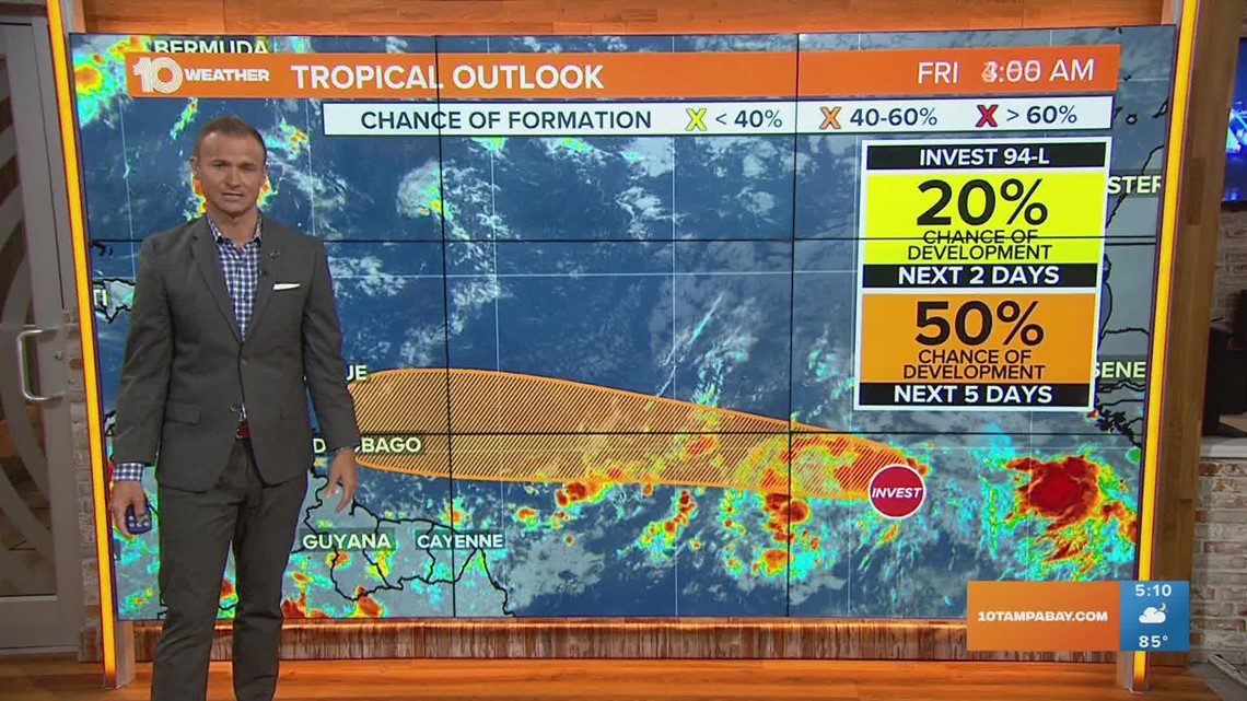 Tracking the Tropics: Invest 94-L in the eastern Atlantic has chance of development