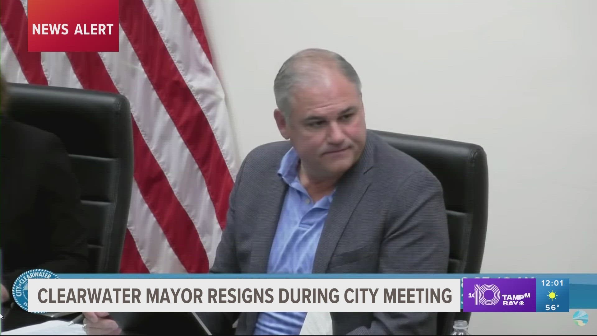 While explaining his decision, the now-former mayor recommended that City Council member Hoyt Hamilton be appointed as interim mayor.