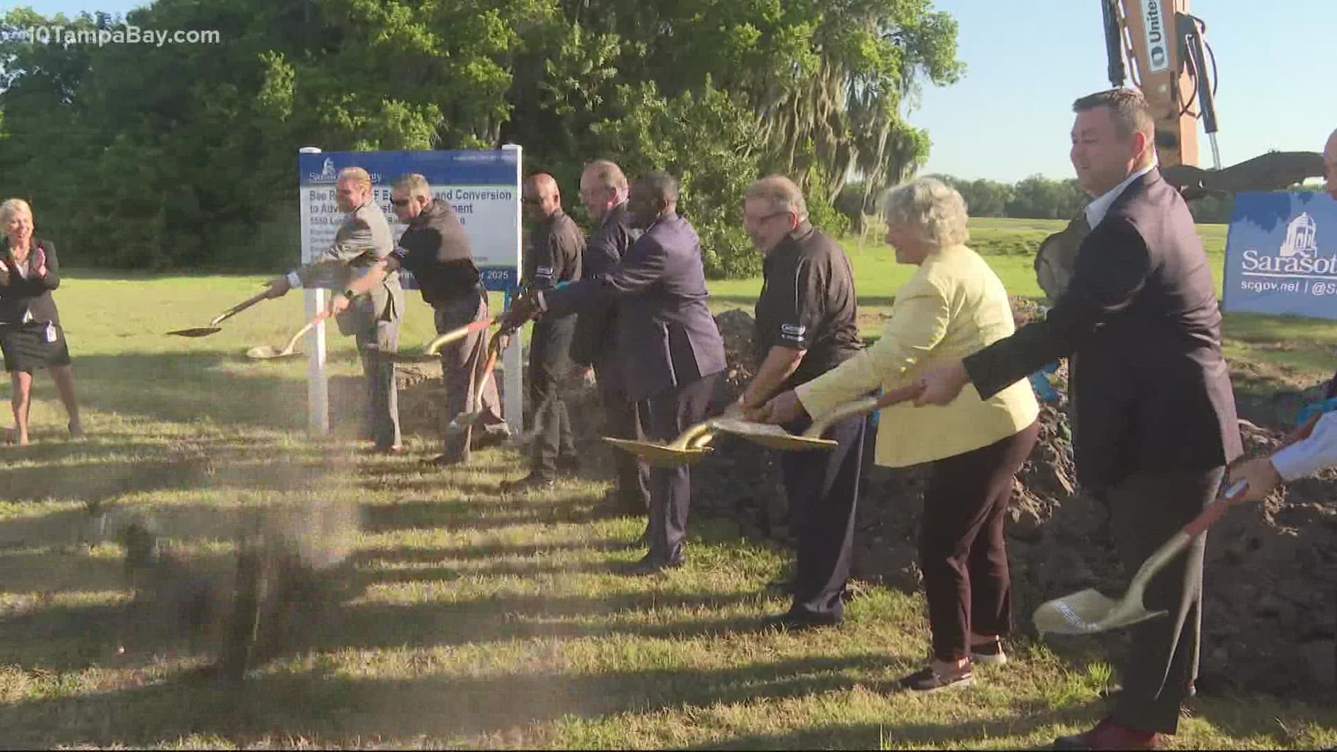 County leaders say the plant will help reduce the amount of phosphorous and nitrogen collected in reclaimed water.