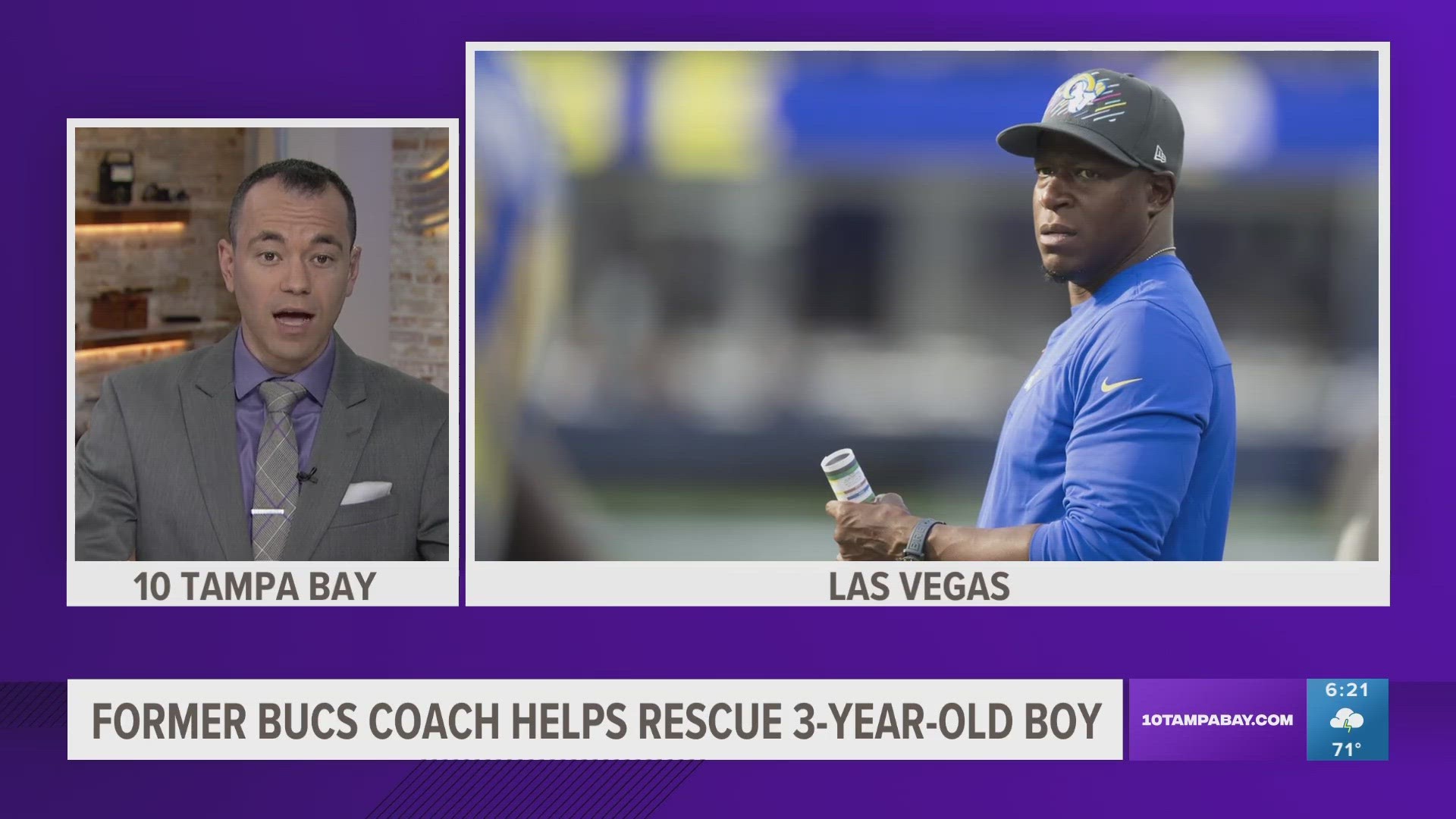 Ex-NFL player who rescued his kids from drowning released from