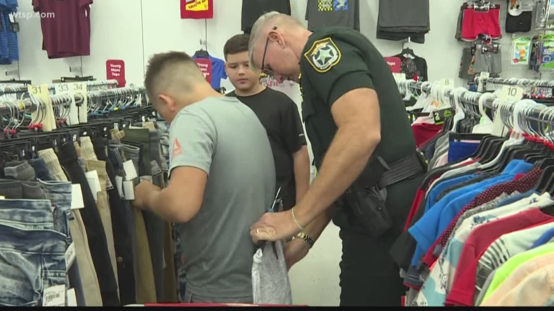 Students in Manatee County, Florida, will be heading back to school in style. The Manatee County Sheriff's Office took students shopping before they are back in class. Deputies said this was a good way for them to give back to the community.
