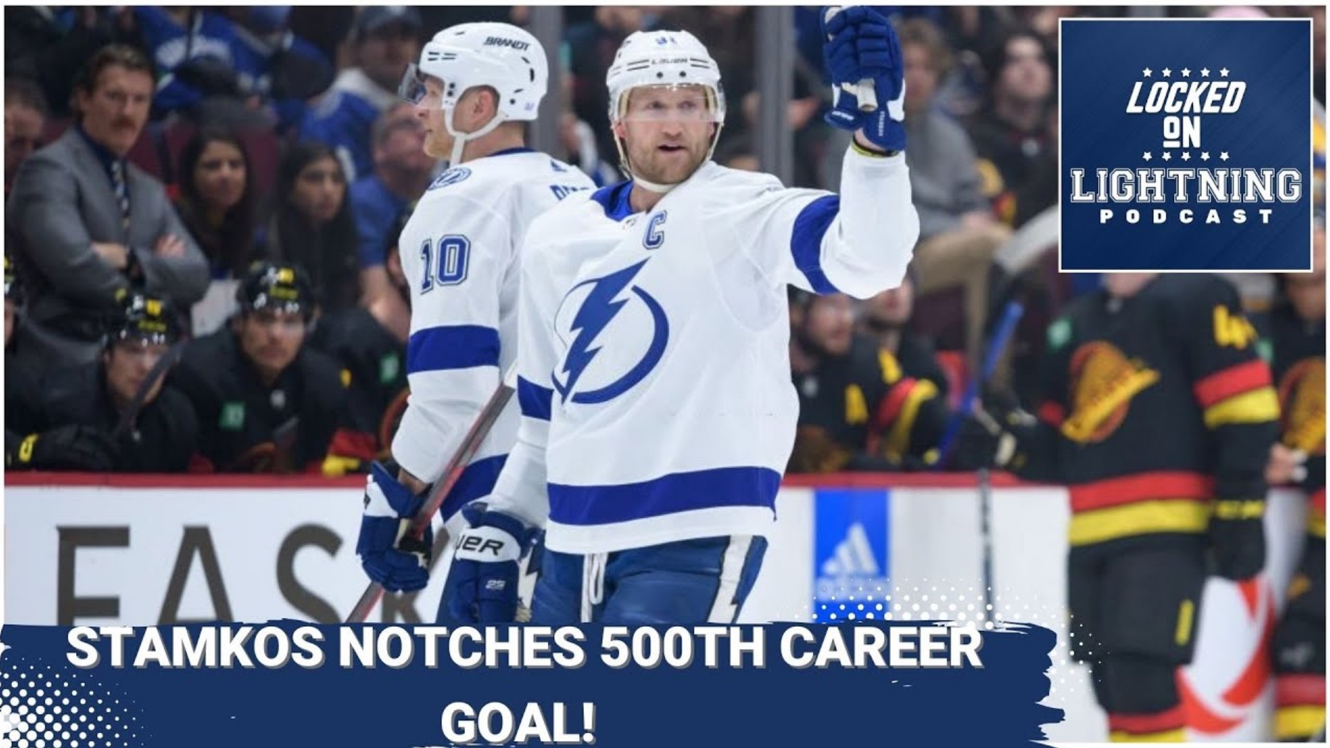 We all witnessed history Wednesday night in Vancouver with Steven Stamkos scoring his 500th career goal.
