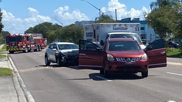 5th Avenue reopens following crash involving ambulance in St. Petersburg