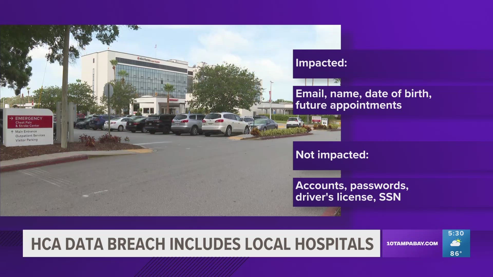 At this time, the company has not identified evidence of any malicious activity on HCA Healthcare networks or systems related to this incident.