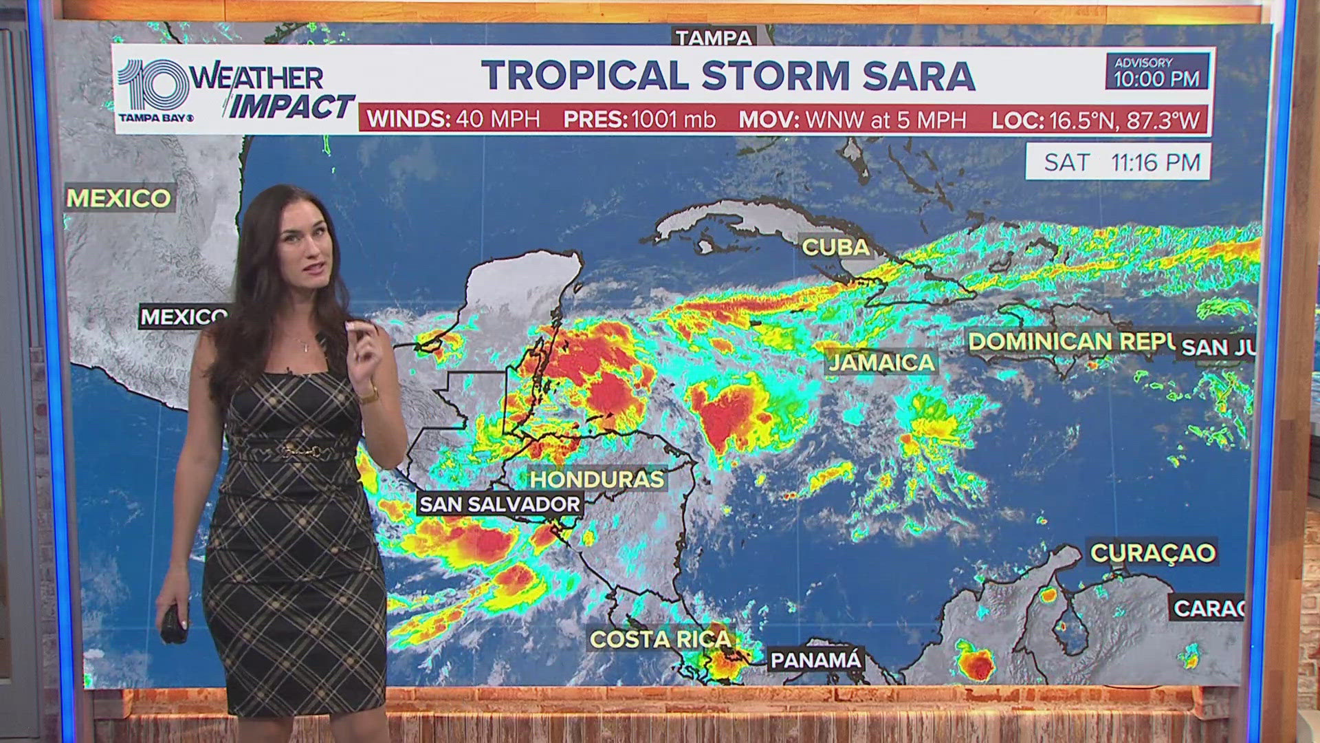 Tropical Storm Sara is expected to arrive as a weak rainmaker for Florida.