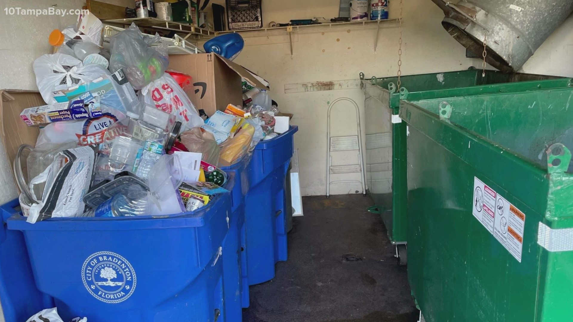 The city says they will be opening up drop off centers due to a lack of drivers and a rise in contaminated recycling items.