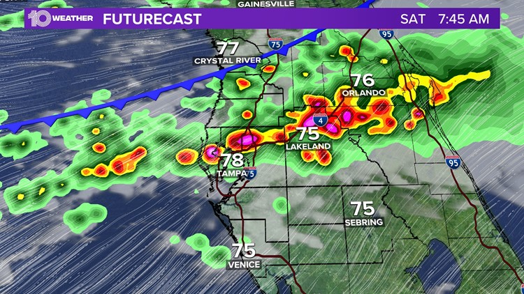 Showers, few storms possible over Mother's Day weekend