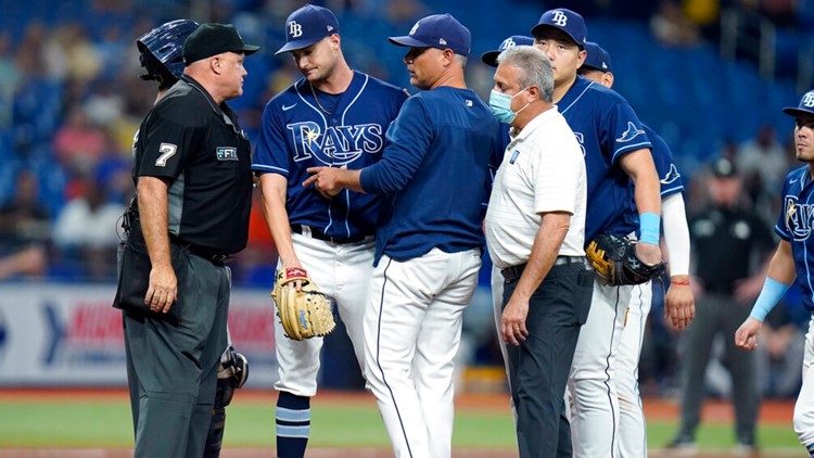 Rays' Shane McClanahan pulled vs Astros with neck tightness