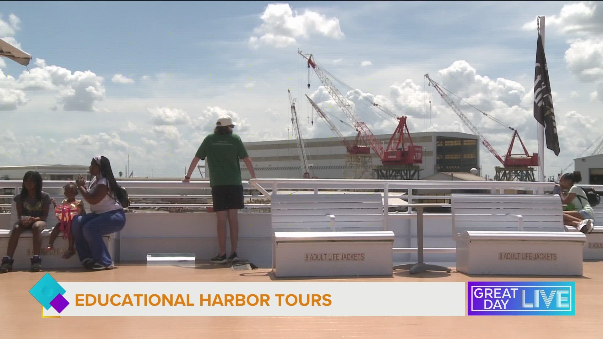 Port Tampa Bay hosts educational Harbor tours to the Bay area and they are free.